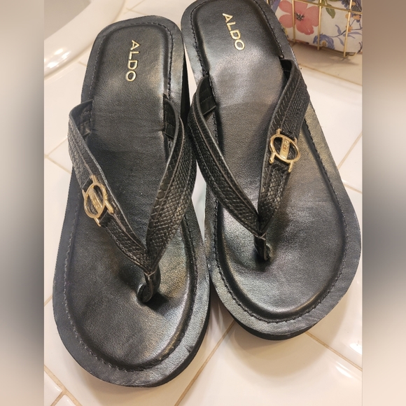 ALDO Platform Sandals 3" Sz 7 - Picture 6 of 6